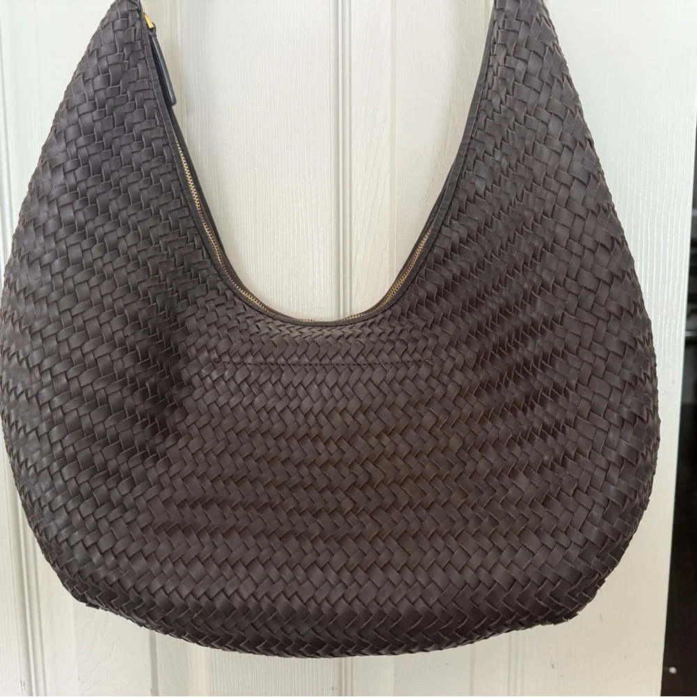 Madewell The Essential Curve Shoulder Bag - Dark Brown - Picture 9 of 14